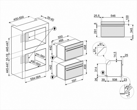 Духовой шкаф SMEG SO4104APG