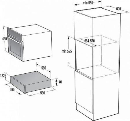 Шкаф для подогрева посуды Gorenje WD 1410 BG