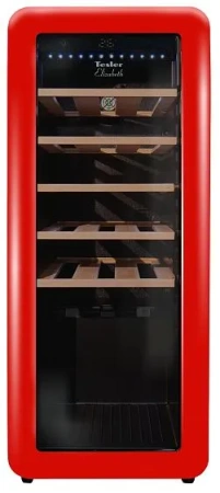 Винный шкаф TESLER CWC-248 RUBY RED LD — фото