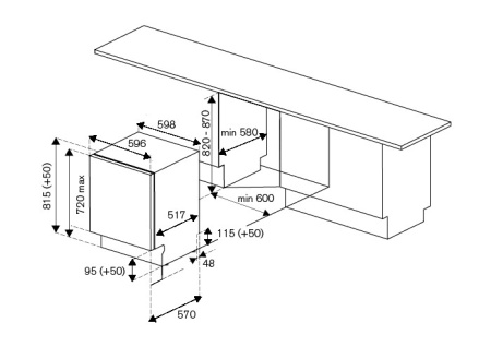 Посудомоечная машина BERTAZZONI DW6083PRV