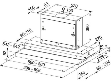 Вытяжка Franke FMY 908 POT WH белый