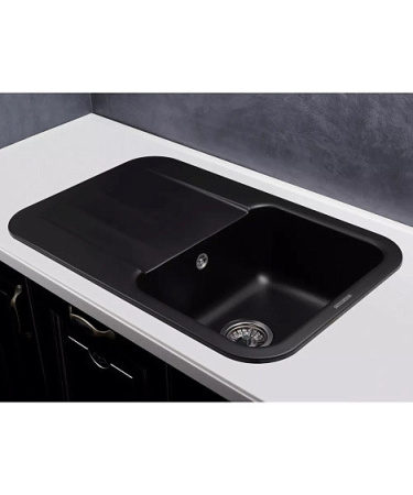Кухонная мойка KUPPERSBERG LIRA 1B1D BLACK METALLIC