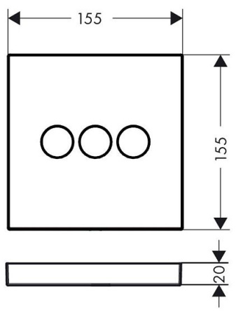 Переключатель потоков HANSGROHE ShowerSelect Trio/Quattro 15764000