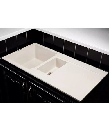 Кухонная мойка KUPPERSBERG MODENA 1,5B2D WHITE ALABASTER