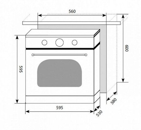 Духовой шкаф LEX EDM 073C IV