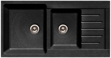 Мойка GRANFEST Practic GF-P980KL (980х510) Черный 308 2-секц. 429645