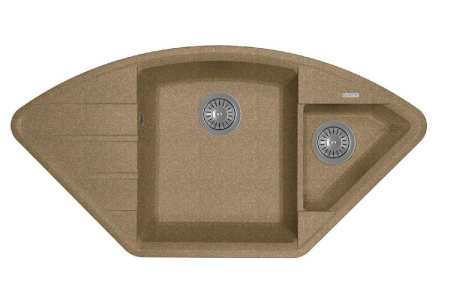 Кухонная мойка FLORTEK Крокус 980 коричневый (23.040.E0980.105)