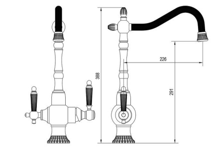 Смеситель ZORG ZR 351 YF BR