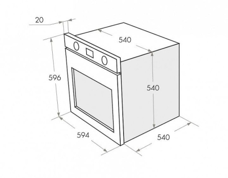 Духовой шкаф Maunfeld CEOF 656 W