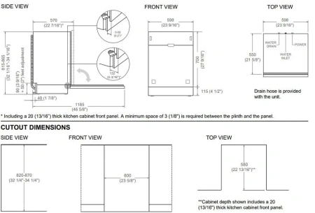 Посудомоечная машина BERTAZZONI DW60S3ICPDV