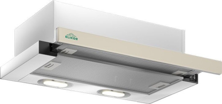 Вытяжка ELIKOR КВ Интегра GLASS 60П-650-В2Л белый/стекло бежевый (17390)