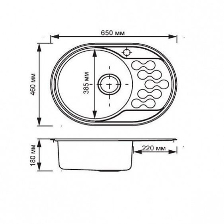 Кухонная мойка OMOIKIRI kasumigaura 65-ab-l 4993068