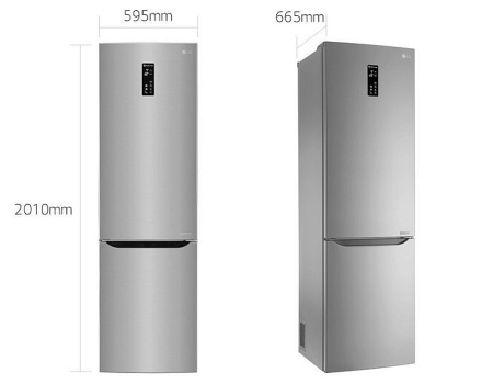 Холодильник LG GB-B60PZDZS серебристый