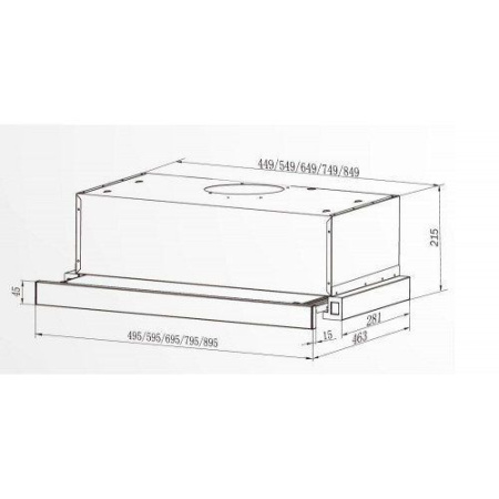 Вытяжка под шкаф DACH Stella 2 60 inox
