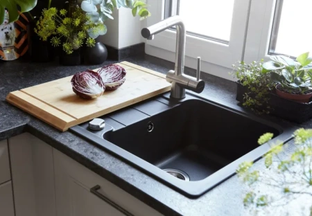 Кухонная мойка SCHOCK Formhaus 45 D Cristalite оникс