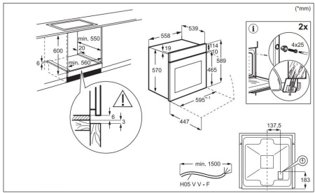 Духовой шкаф ELECTROLUX EOD3C40BX