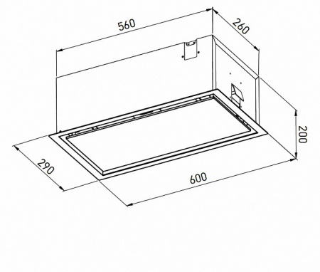 Вытяжка MEFERI SMARTBOX60WH GLASS COMFORT