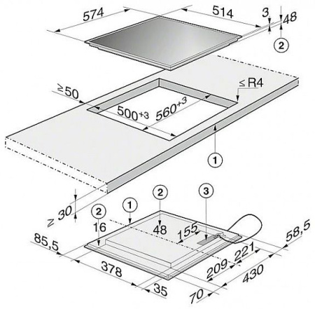 Варочная панель Miele KM 6112