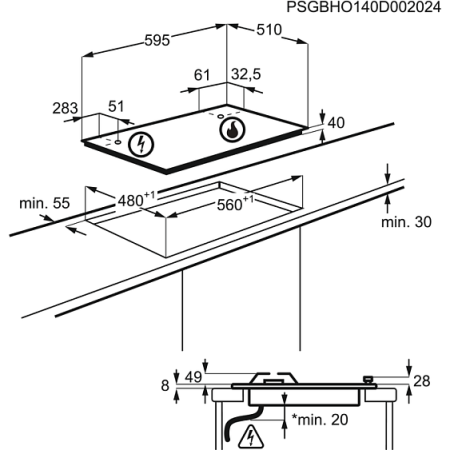 Варочная панель ZANUSSI GPZ 263 SS