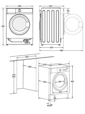 Стиральная машина MAUNFELD MBWM1486STWH