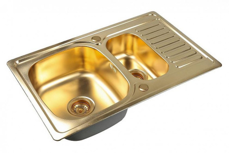 Мойка для кухни ZORG INOX PVD SZR-78-2-50 бронза