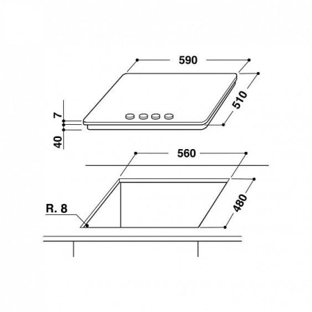 Газовая панель Whirlpool AKR 351 IX