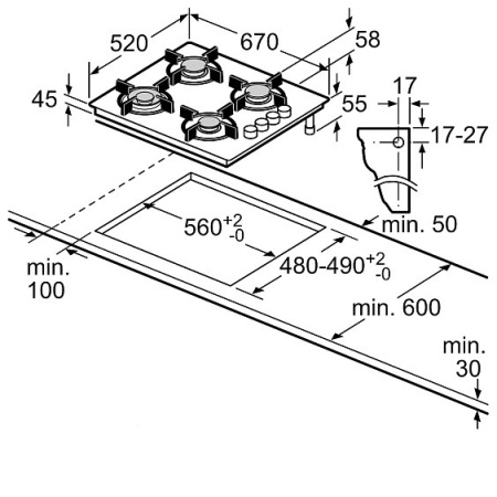 Варочная поверхность BOSCH PBY6C6B80O