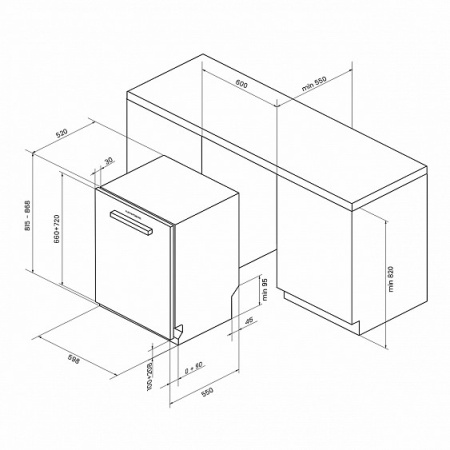 Посудомоечная машина KUPPERSBERG GL 6033