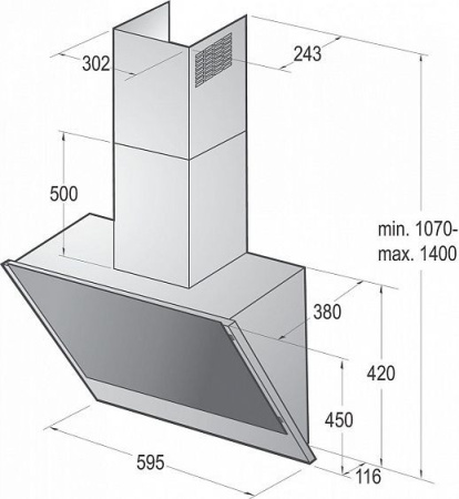 Вытяжка Gorenje GHV 63 B