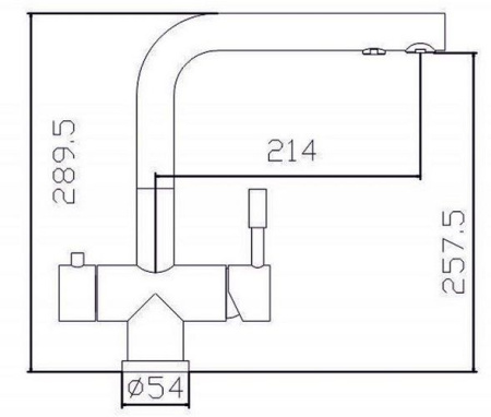 Смеситель ZORG SZR-1068