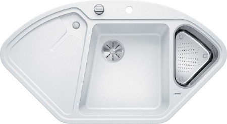 Мойка BLANCO 521256  DELTA SIRANIT БЕЛЫЙ С КЛАПАНОМ-АВТОМАТОМ