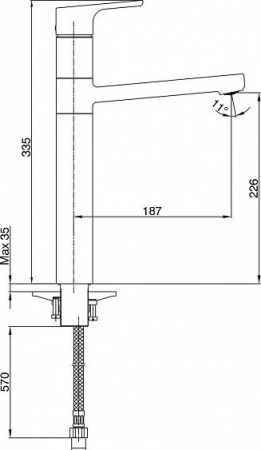 Смеситель E.C.A. Luna 102108949EX