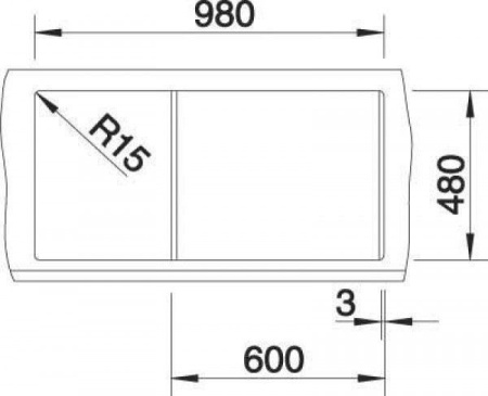 Кухонная мойка Blanco Metra 6S бетон гранит 525313