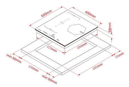 Варочная поверхность MONSHER MHI 4515