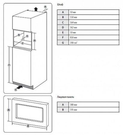 Встраиваемая микроволновая печь SAMSUNG FG77SUT