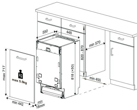 Посудомоечная машина BEKO DIS 28124