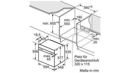 Электрический духовой шкаф BOSCH HMG 636 RS1