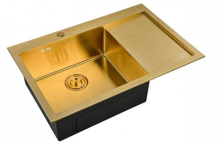 Кухонная мойка  ZORG SZR-7851-L BRONZE