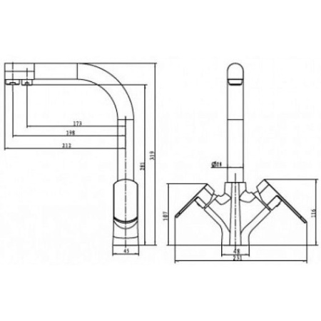 Смеситель KAISER Arena 33066-1