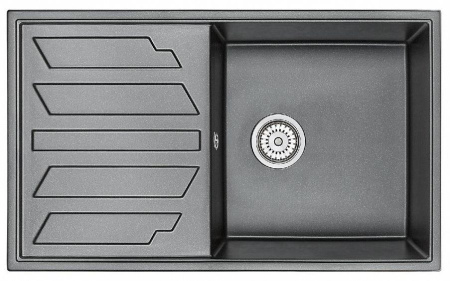 Кухонная мойка GRANULA GR-8601 шварц