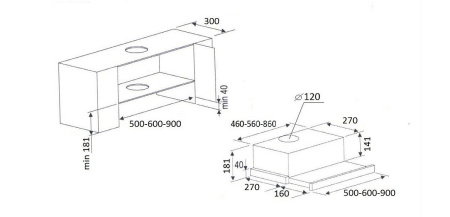 Вытяжка KUPPERSBERG slimlux ii 60 xg
