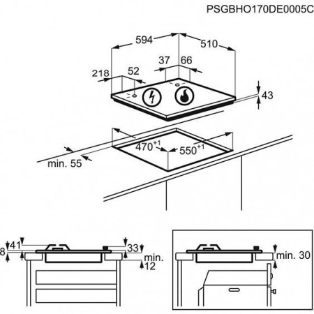 Газовая варочная панель ZANUSSI GPZ 262 HX