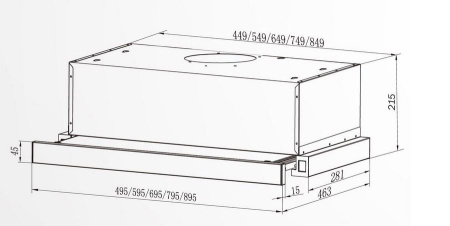 Вытяжка DACH STELA 2 60 LED