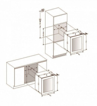 Винный шкаф DUNAVOX DAV-32.81DOP.TO