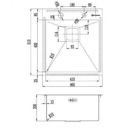 Кухонная мойка OMOIKIRI akisame 46-lg  4993081