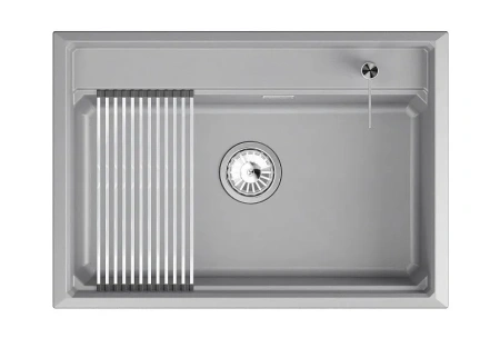 Кухонная мойка GRANULA KS-7301i алюминиум