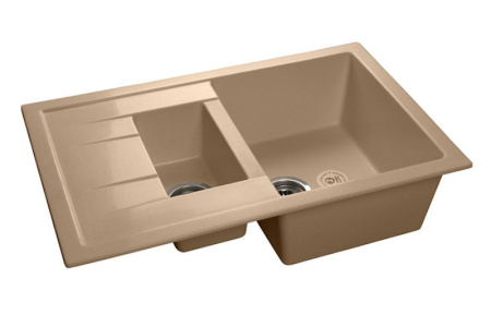 Кухонная мойка GRANFEST Quadro GF-Q775KL топаз