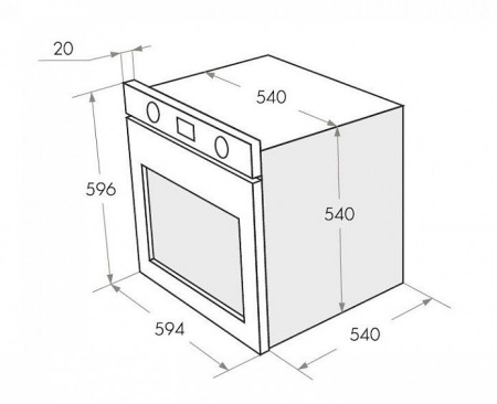 Духовой шкаф MAUNFELD CEOC.654S1