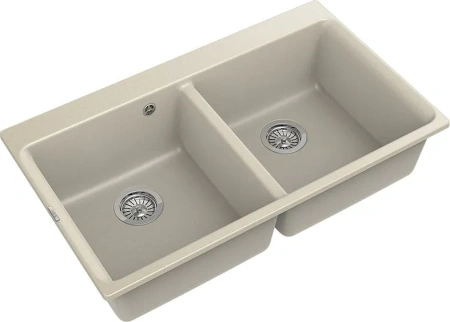 Кухонная мойка RIVELATO AXEL 90-2D beige scuro
