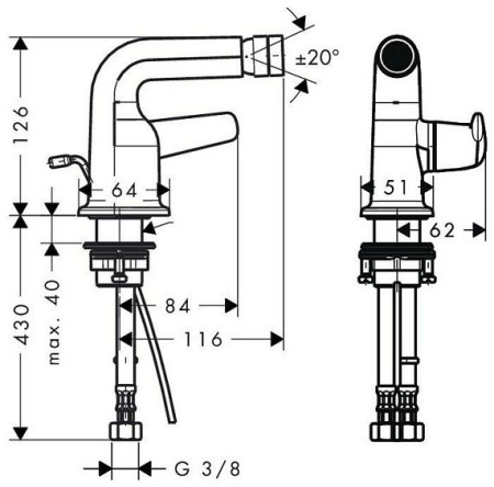 Смеситель AXOR Bouroullec 19210000